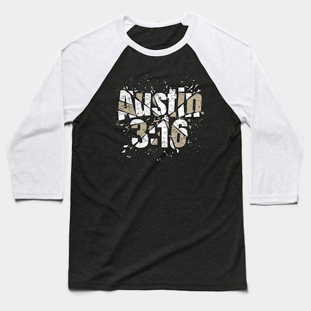 Stone Cold Steve Austin 316 Shattered Baseball T-Shirt by Holman